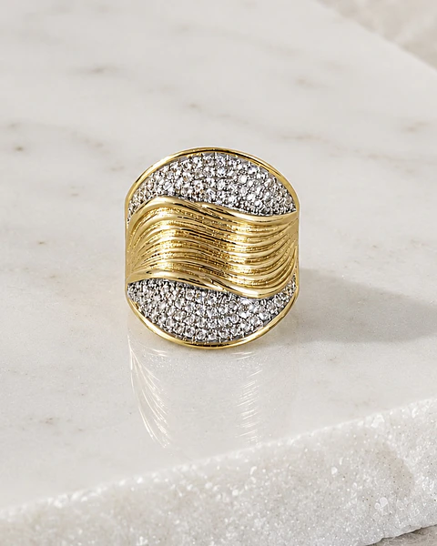 Anillo Madrid Circones Silver Gold