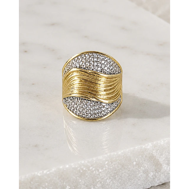 Anillo Madrid Circones Silver Gold