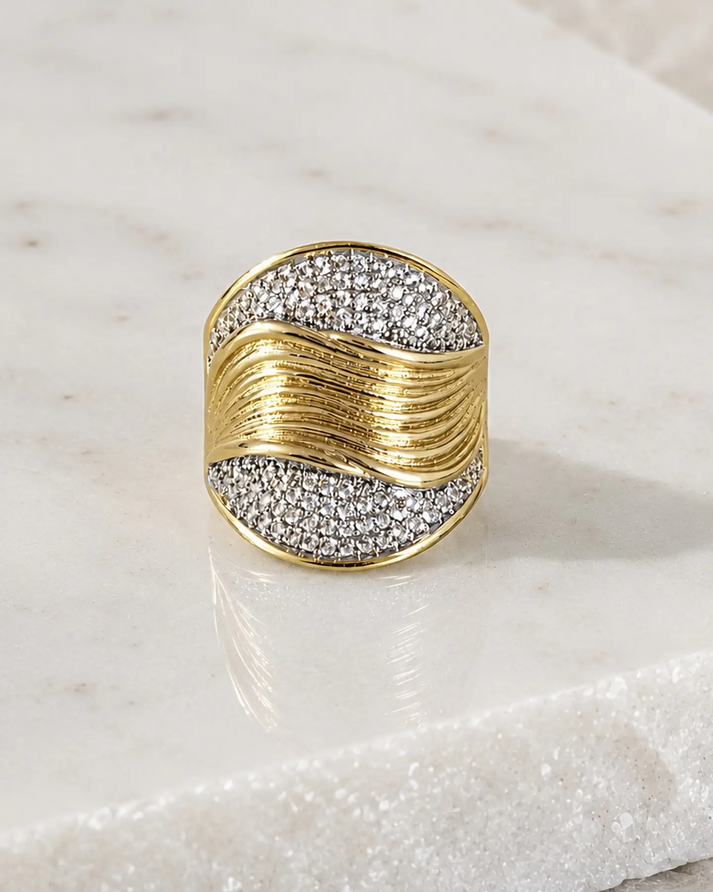 Anillo Madrid Circones Silver Gold 1
