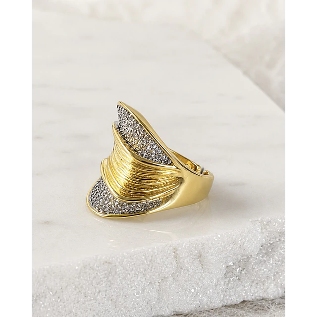 Anillo Madrid Circones Silver Gold
