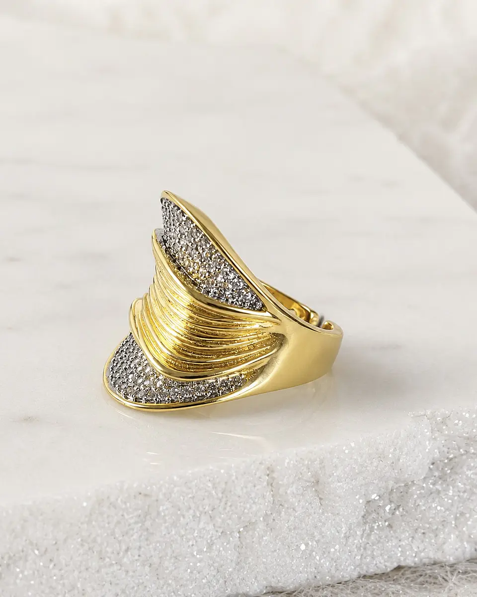 Anillo Madrid Circones Silver Gold 2