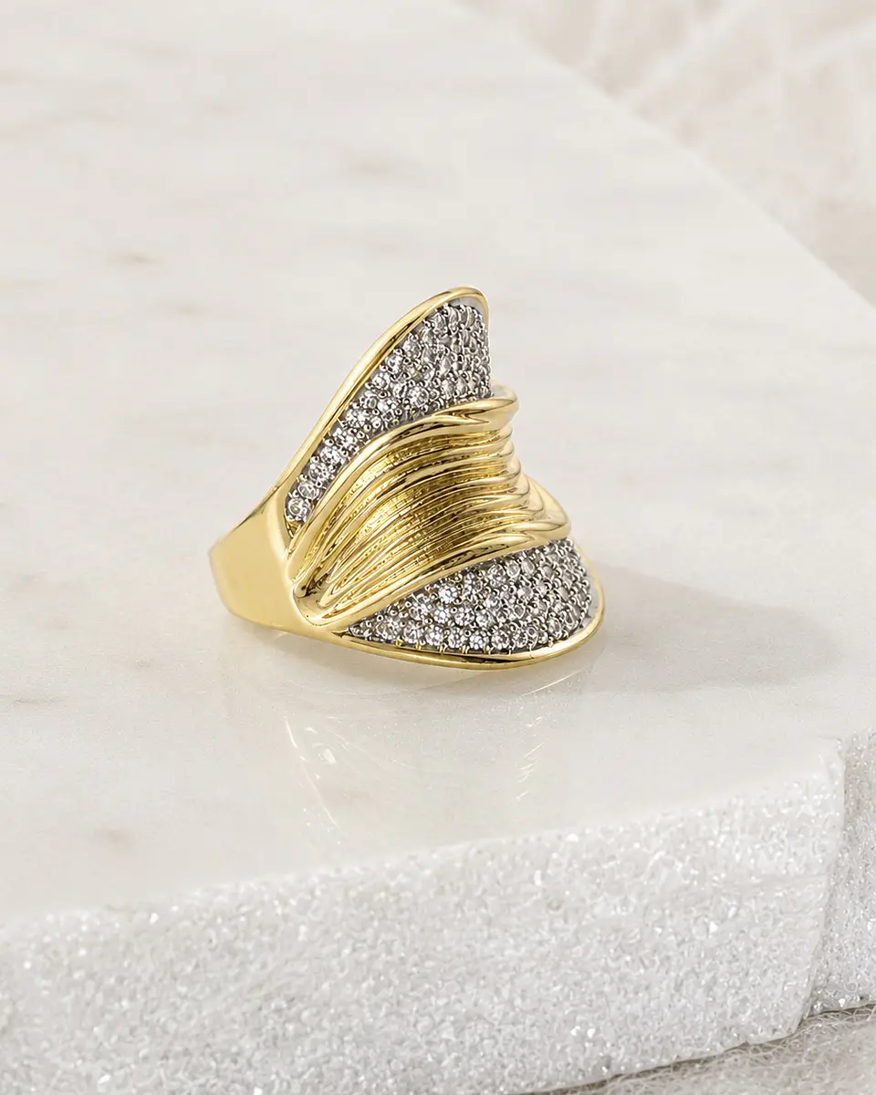 Anillo Madrid Circones Silver Gold 3