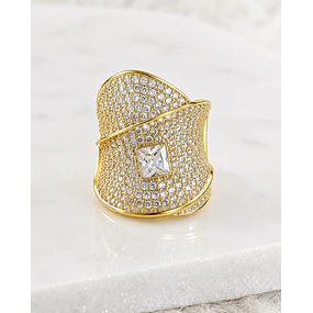 Maxi Anillo Chloé Circones Gold