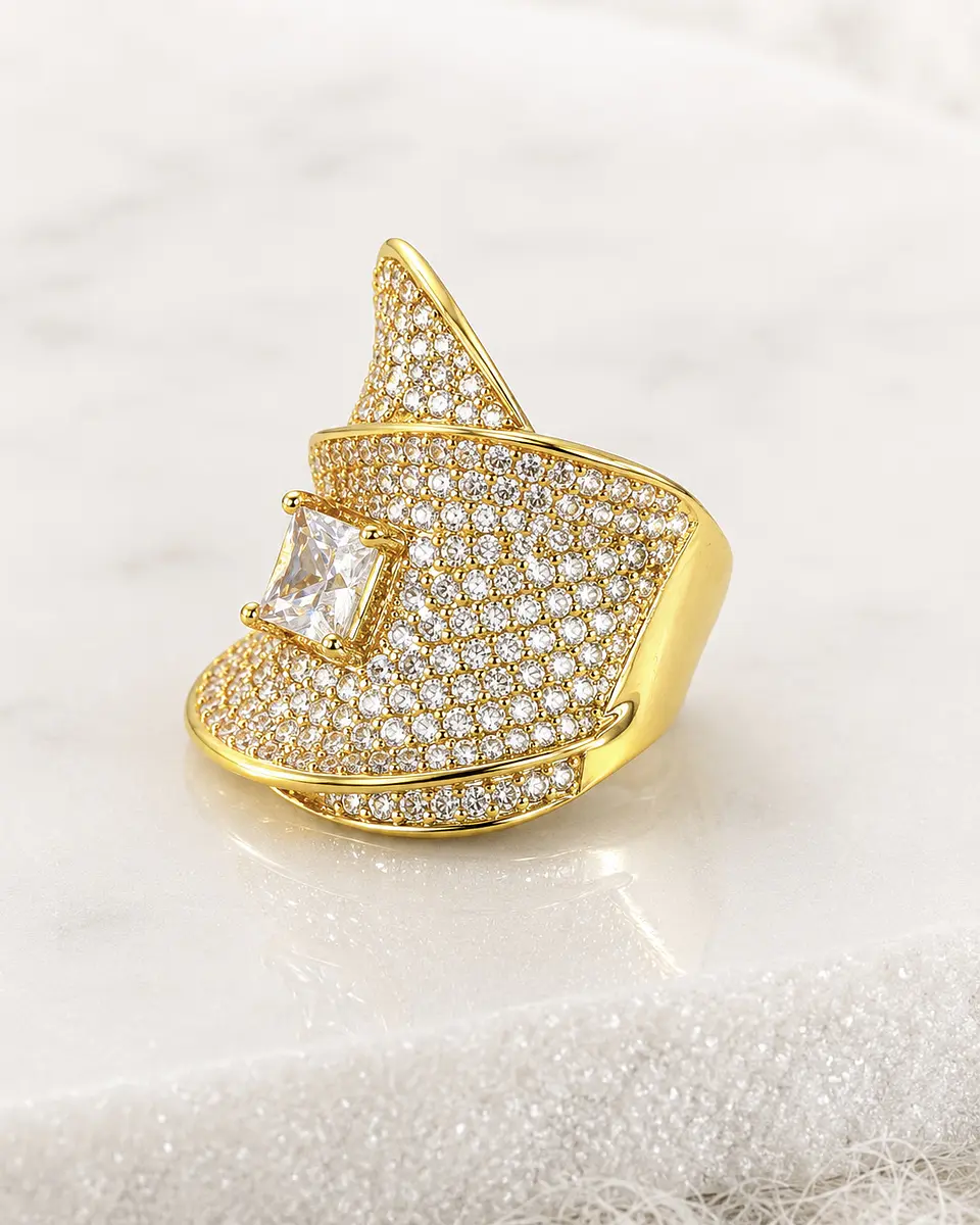 Maxi Anillo Chloé Circones Gold 2