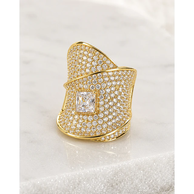 Maxi Anillo Chloé Circones Gold