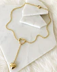 Collar Corazón Lariat con conector Gold  - Miniatura 5