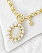 Collar Medalla Virgen Perlas de Rio Circones Gold - Miniatura 1