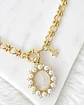 Collar Medalla Virgen Perlas de Rio Circones Gold - Miniatura 5