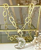 Collar XL Maxi Luna Cuarzo Maxi Eslabones Gold - Miniatura 2