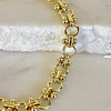 Pulsera Sofía eslabones mixtos gold 