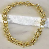 Pulsera Sofía eslabones mixtos gold 