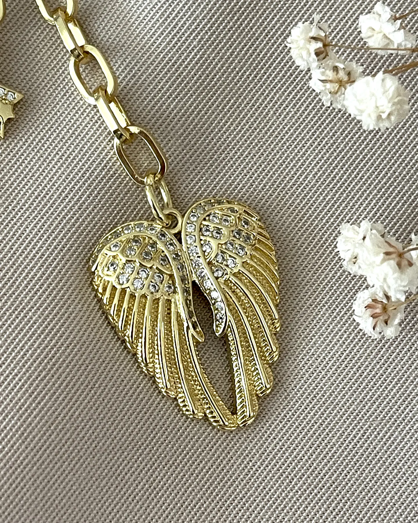 Collar Alas Circones y Estrella Gold 4