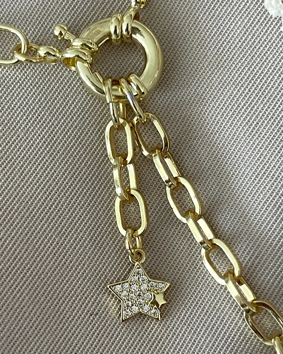 Collar Alas Circones y Estrella Gold 6