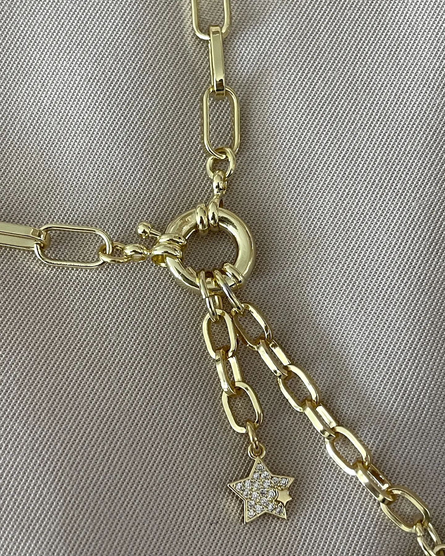 Collar Alas Circones y Estrella Gold 11
