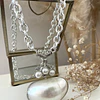 Collar Maxi dije Perlas Nácar Silver