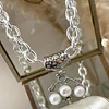 Collar Maxi dije Perlas Nácar Silver