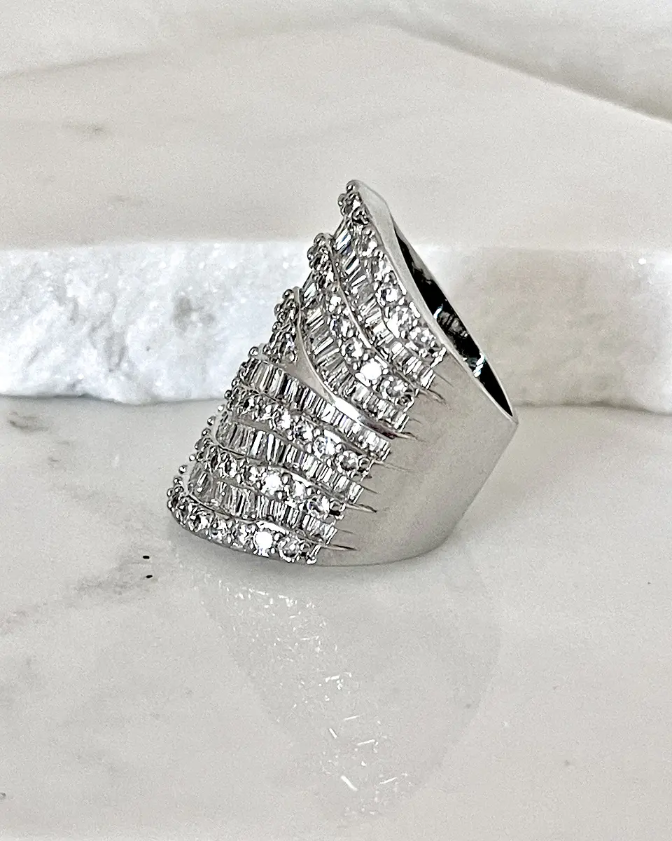 Maxi Anillo Statement Piece Silver 3