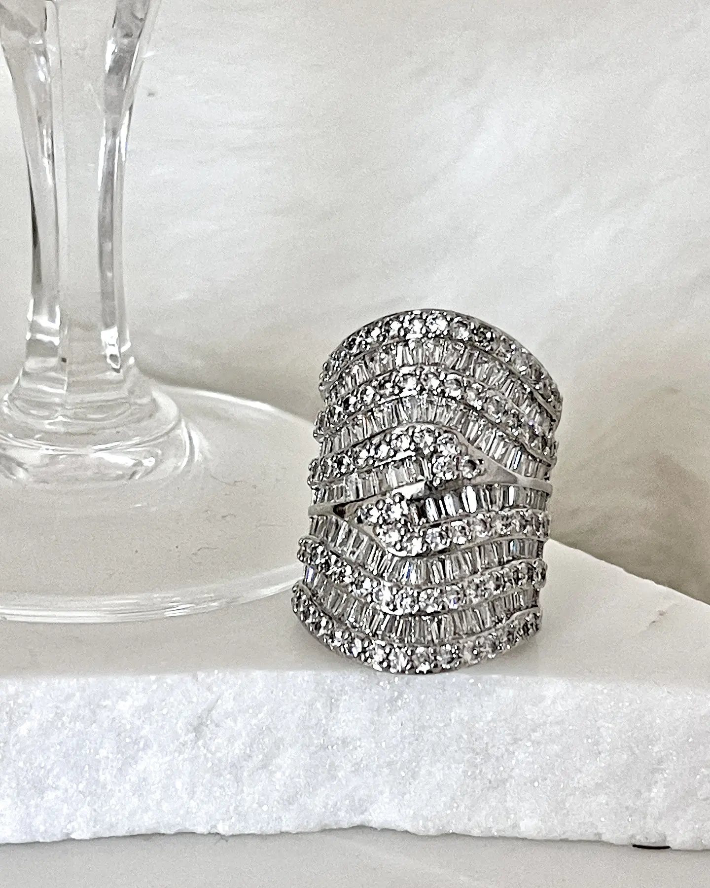 Maxi Anillo Statement Piece Silver 6