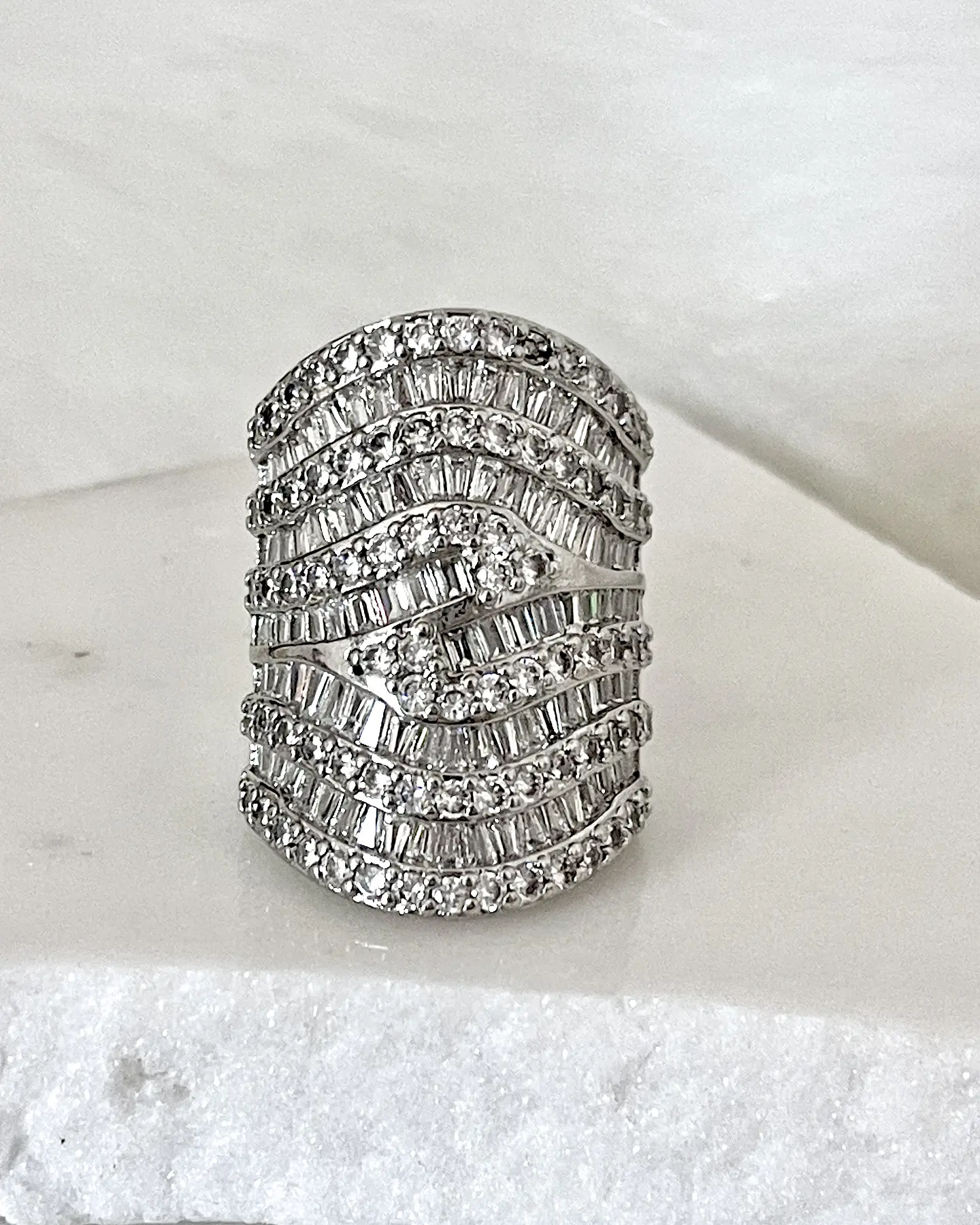 Maxi Anillo Statement Piece Silver 5