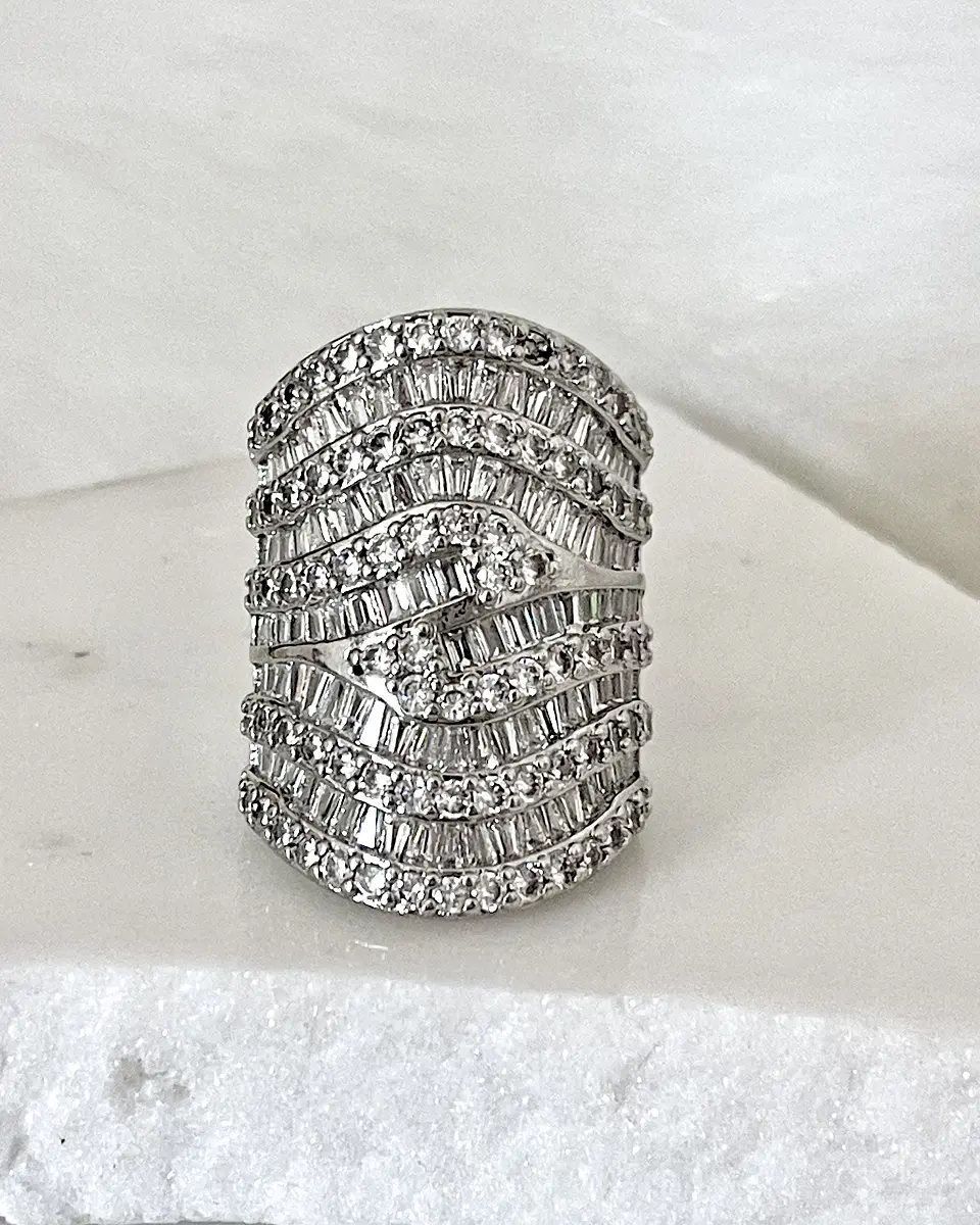 Maxi Anillo Statement Piece Silver 5