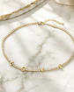 Collar Choker LOVE cristales gold - Miniatura 1