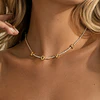 Collar Choker LOVE cristales gold