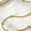 Collar Balines Corazones gold