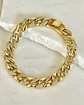Maxi Pulsera Circones Eslabones cubanos gold - Miniatura 3
