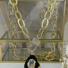 Collar XL Turmalina Negra Cuarzo Broche Candado Luxury gold 