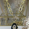 Collar XL Turmalina Negra Cuarzo Broche Candado Luxury gold 