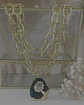 Collar XL Turmalina Negra Cuarzo Broche Candado Luxury gold  - Miniatura 6
