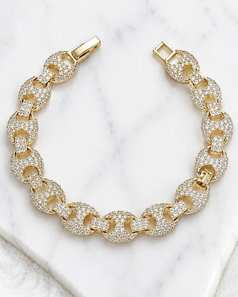 Pulsera Cristal de Lune circones Gold
