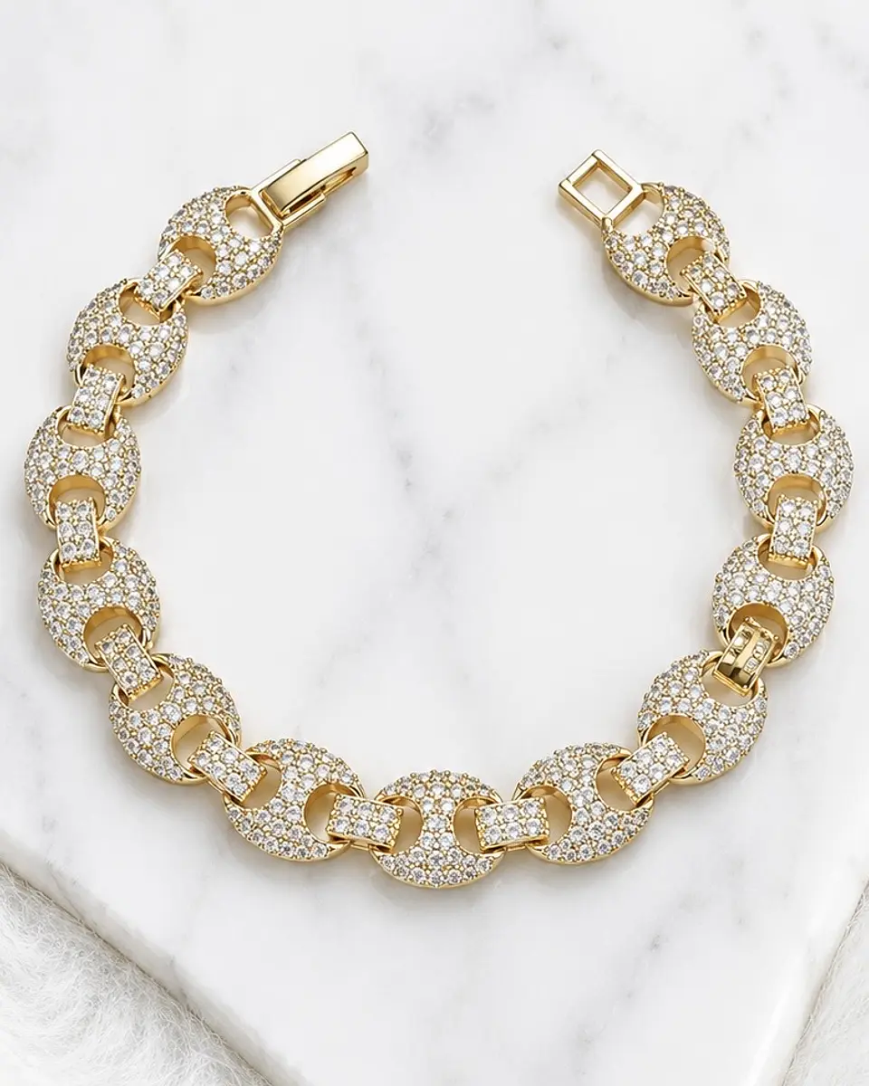 Pulsera Cristal de Lune circones Gold 1