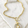 Collar Cuarzo Perla eslabones Tiffany gold