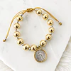 Pulsera Maxi balines San Benito Silver Gold