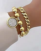 Pulsera Maxi balines San Benito Silver Gold - Miniatura 1