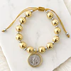 Pulsera Maxi balines San Benito Silver Gold