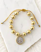 Pulsera Maxi balines San Benito Silver Gold - Miniatura 2