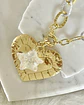 Collar XL Maxi Corazón Estrella cuarzo tornasol gold - Miniatura 6