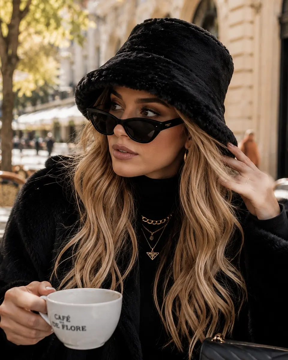 Sombrero Cozy Bucket Black 4