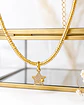 Collar Mostacilla Tubo apunto de Luz Estrellita Gold - Miniatura 3