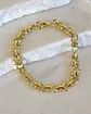 Pulsera Sofía eslabones mixtos gold  - Miniatura 4