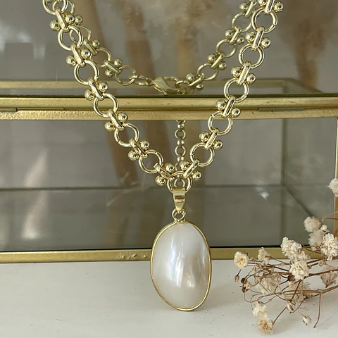 Collar Niza Nácar Gold
