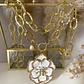 Collar XL Maxi Camelia White Esmaltada Gold - Miniatura 8