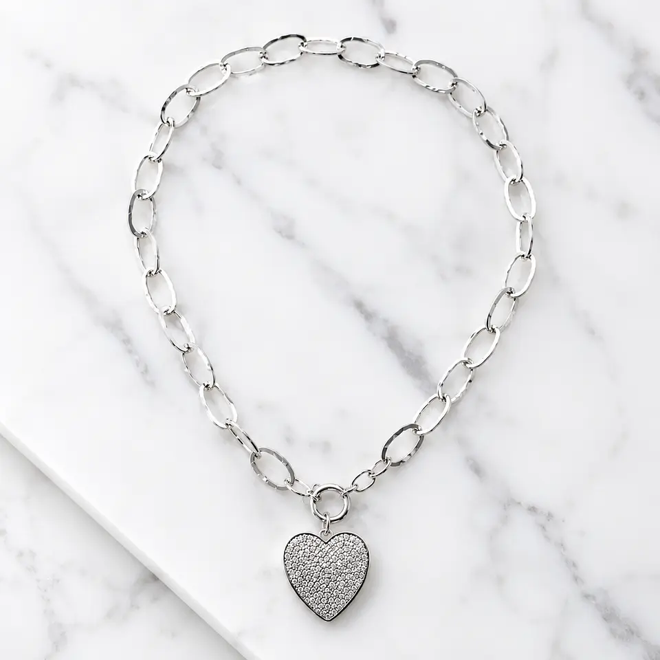 Collar Cuore Mio full circones Silver 3