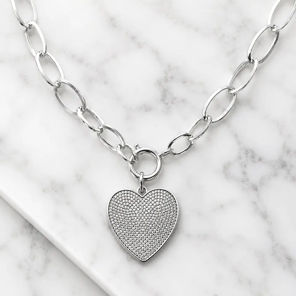 Collar Cuore Mio full circones Silver 4
