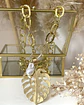 Collar XL Maxi Hoja con Perla Gold  - Miniatura 4