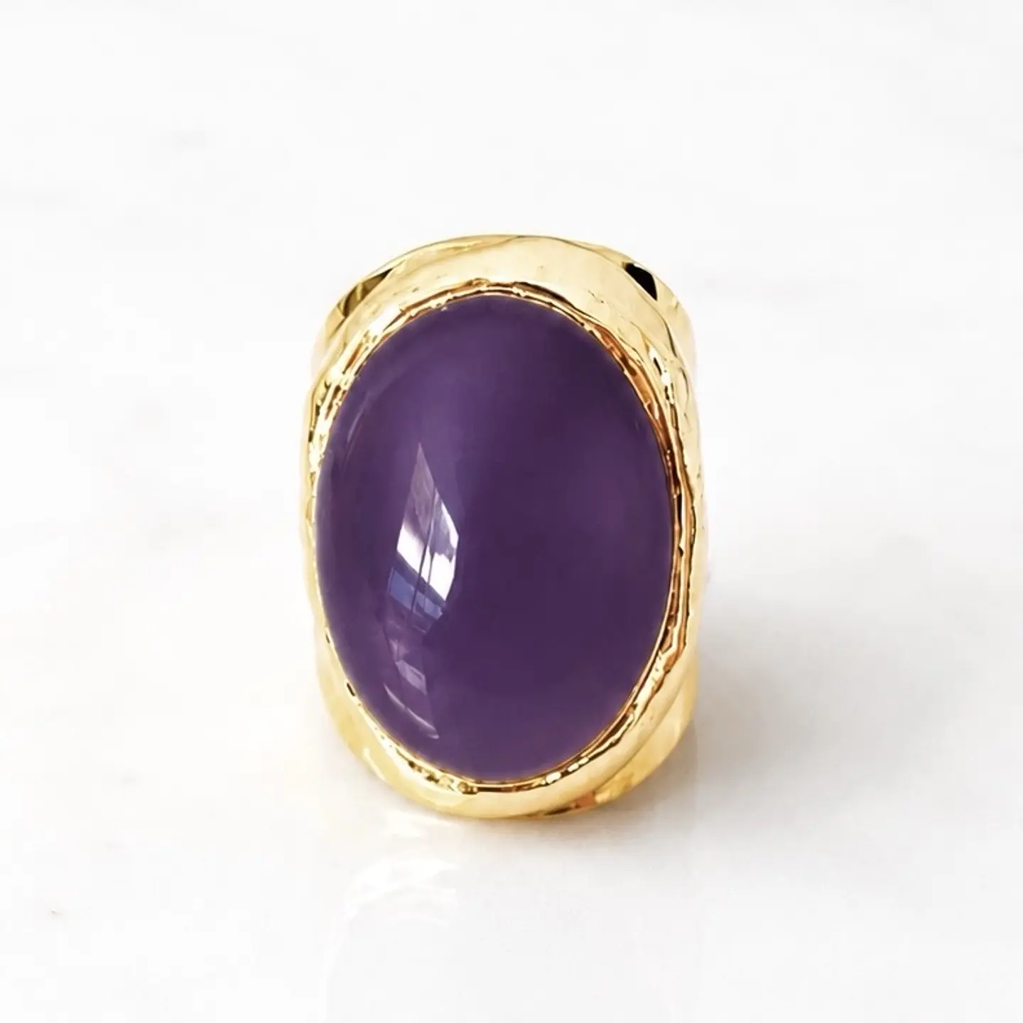 Maxi Anillo Toscana Amatista Gold 2