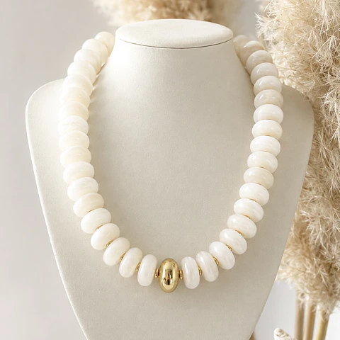 Collar Arena Blanca 