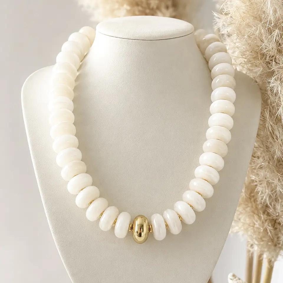 Collar Arena Blanca  1